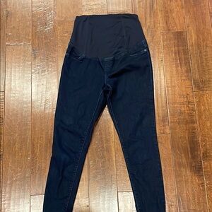 (2) Pairs of Isabel Maternity by Ingrid & Isabel Dark Blue Jeggings